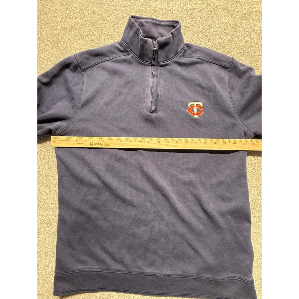 Cutter and Buck‎ Minnesota Twins Quarter Zip Pullover Navy Blue Sweatshirt Large - Picture 5 of 8